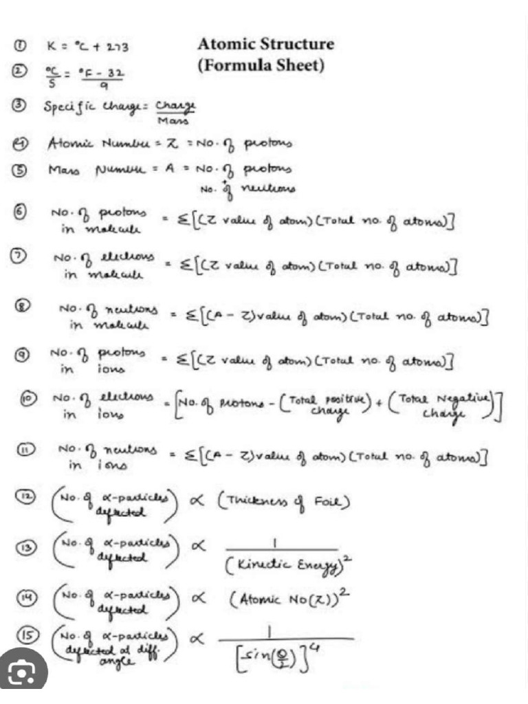 Atom Formula | PDF