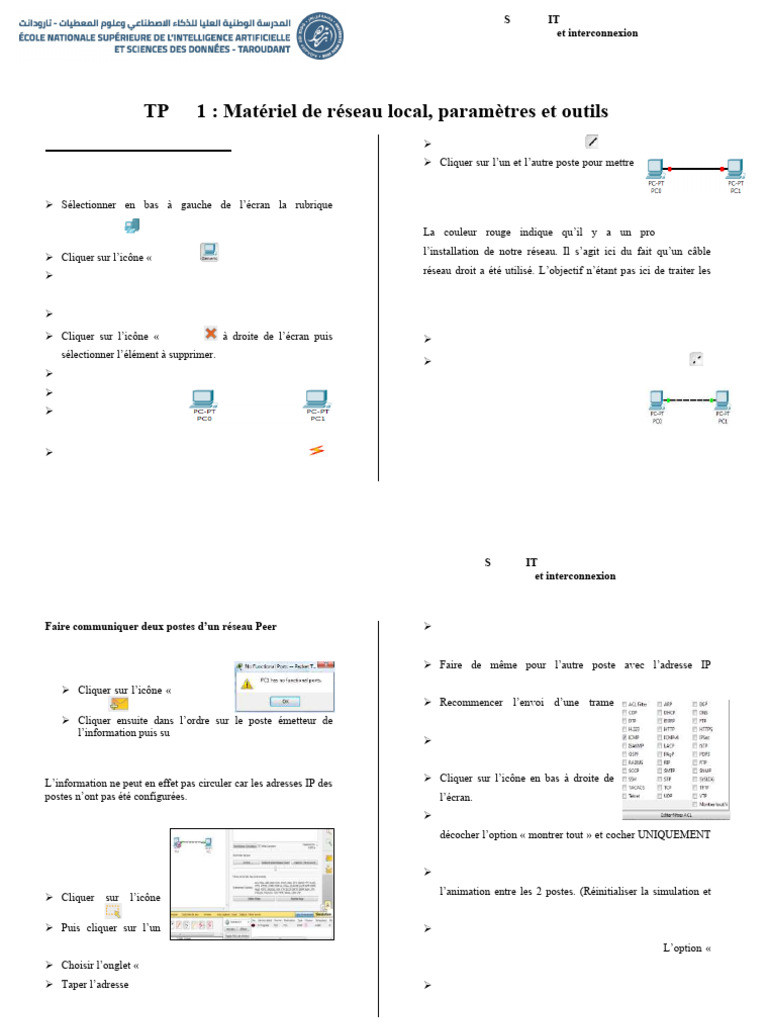Création et configuration d'un réseau P2P | PDF | Adresse IP ...