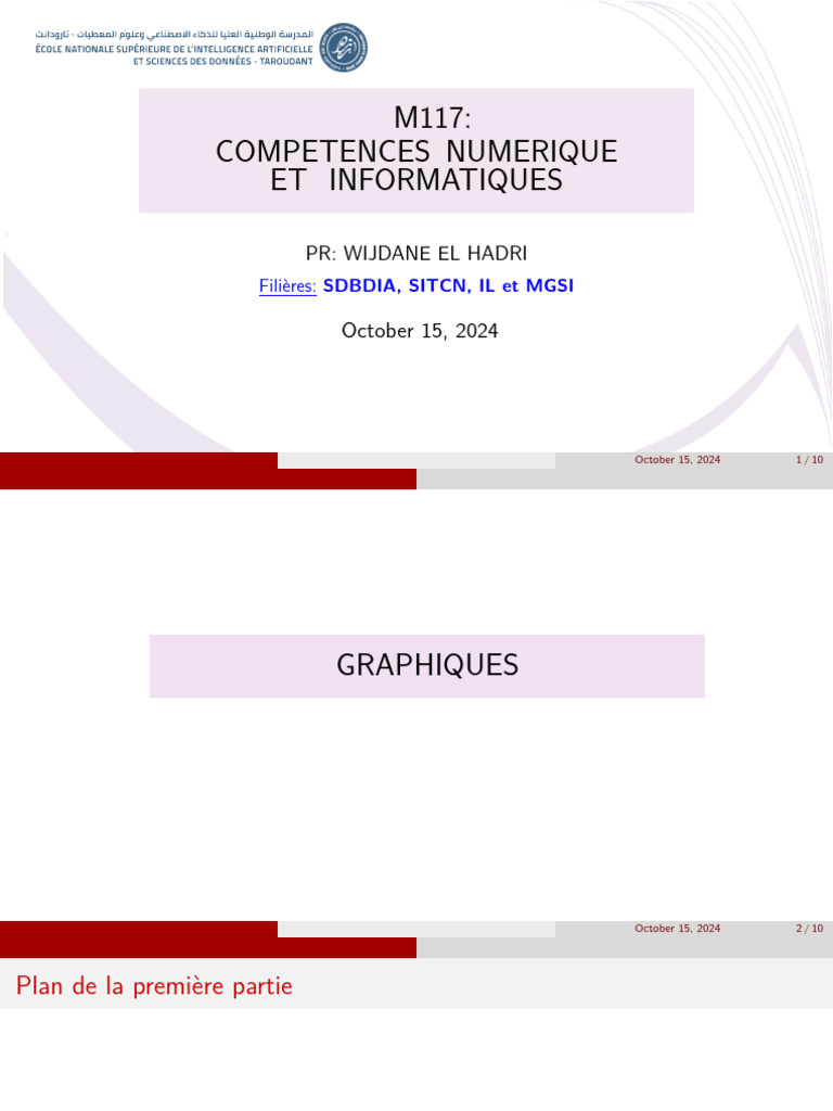 Création et mise en forme de graphiques | PDF