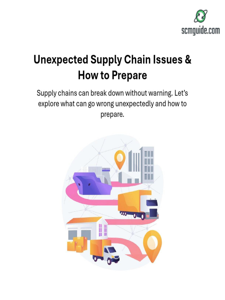 Unexpected Supply Chain Issues PDF Finance & Money Management