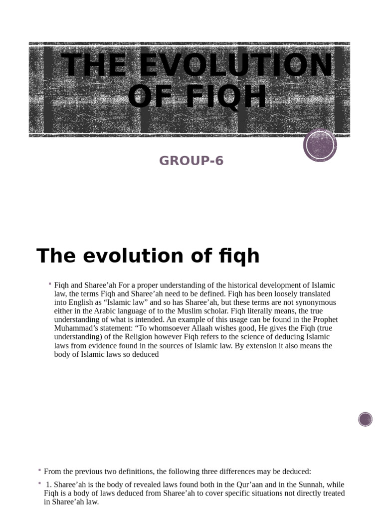 Evolution of Fiqh in Islamic Law | PDF | Sharia | Muhammad
