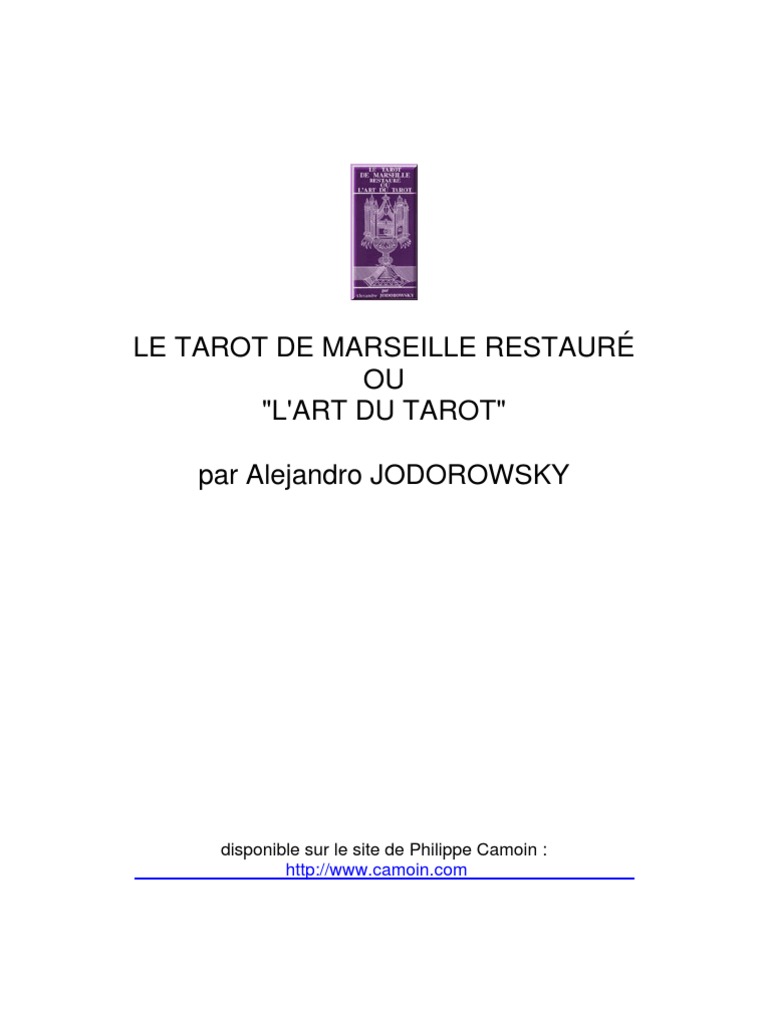 La Voie Du Tarot Jodorowsky Pdf Gratuit Art Du Tarot Jodorowsky | PDF | Impression | Couleur