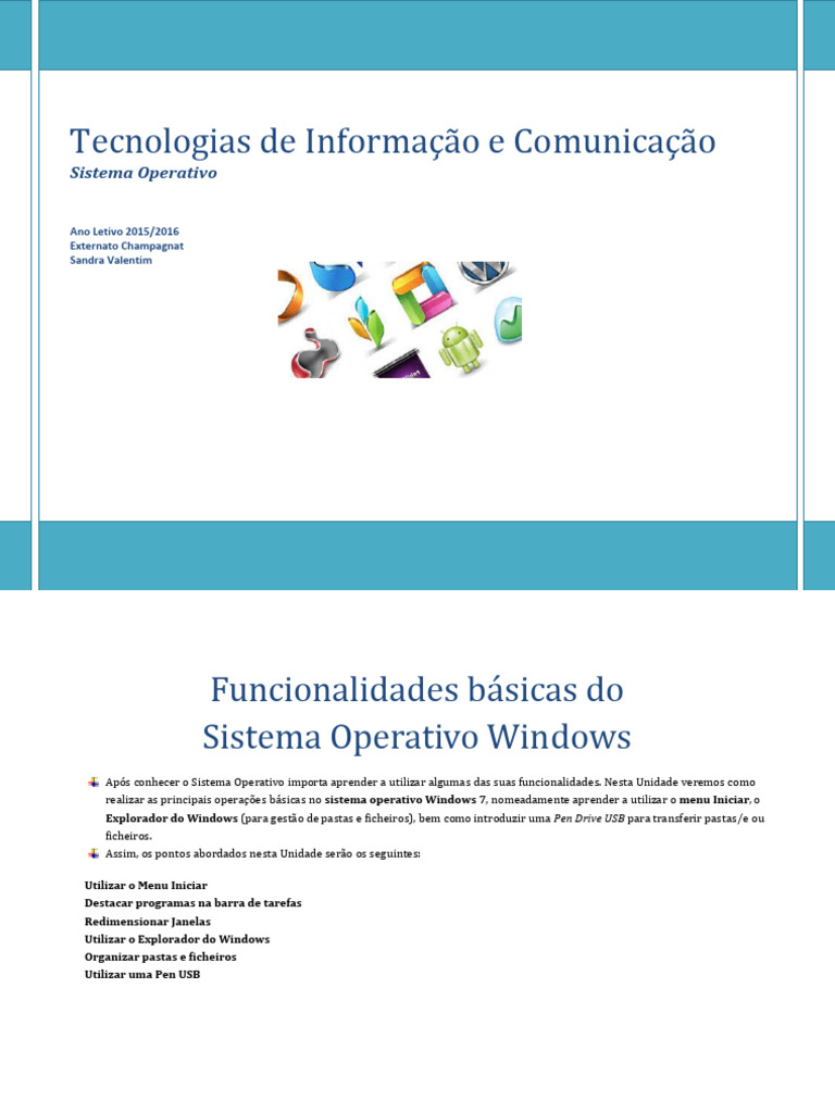 Funcionalidades do Windows 7 | PDF | Janela (informática) | Microsoft ...