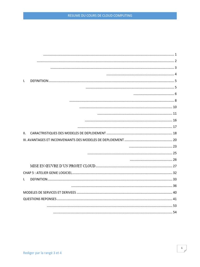 Résumé du Cours de Cloud Computing | PDF | Cloud computing | Application