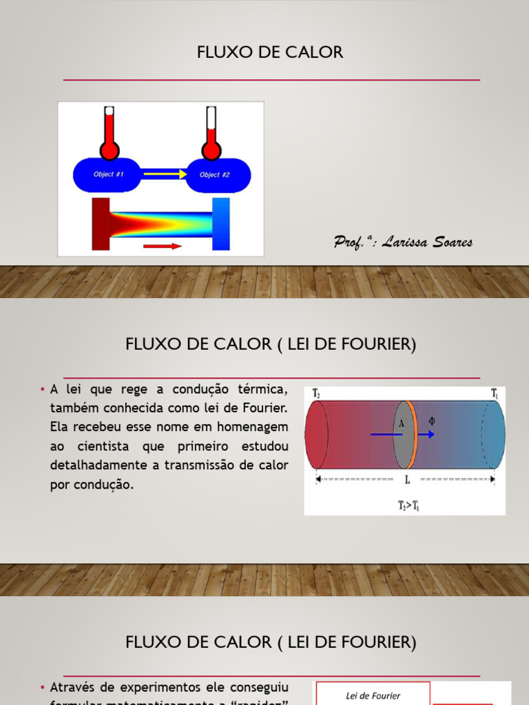 Fluxo de Calor e Lei de Fourier | PDF | Transferência de calor ...