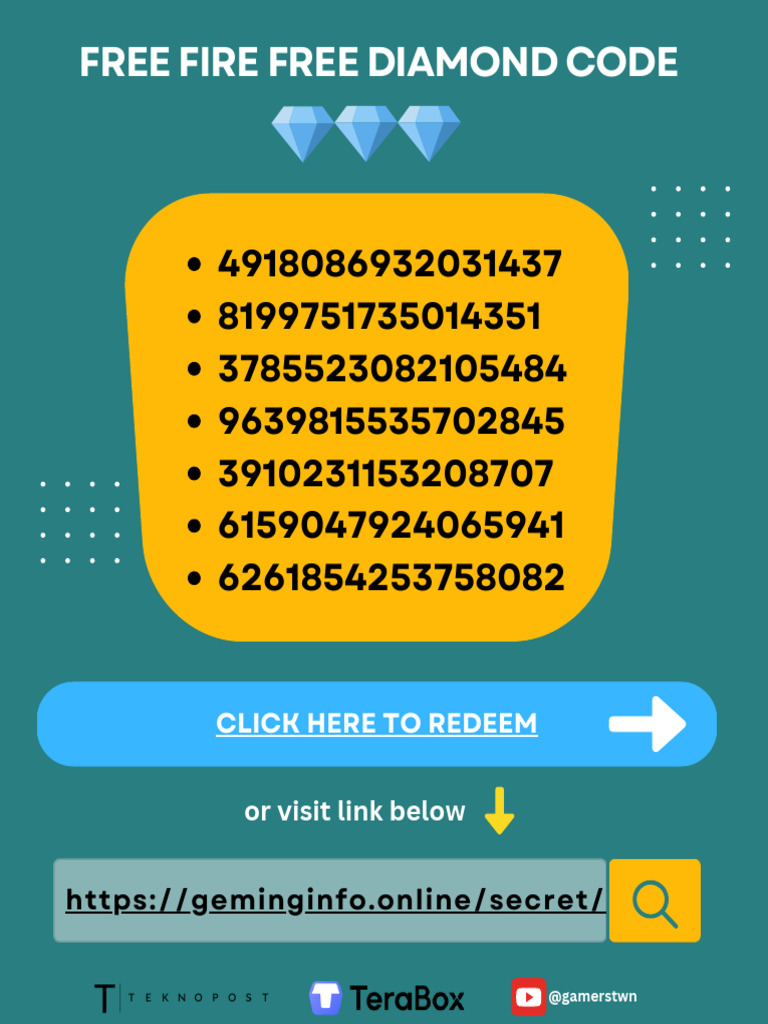 Free Fire Free Diamond Code [2024!10!20] PDF
