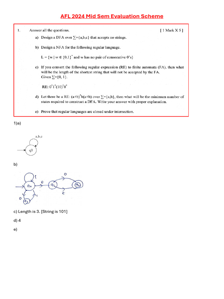 AFL 2024 Mid-Sem Evaluation Guide | PDF
