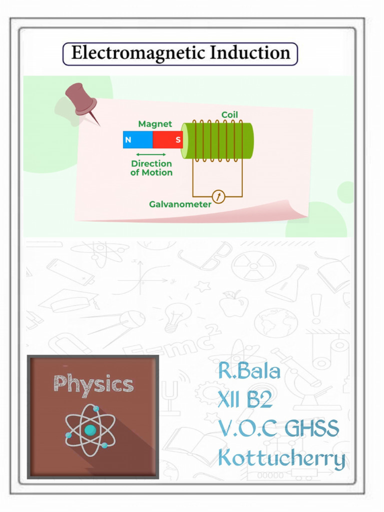 Physics Project Electromagnetic Induction 01 | PDF