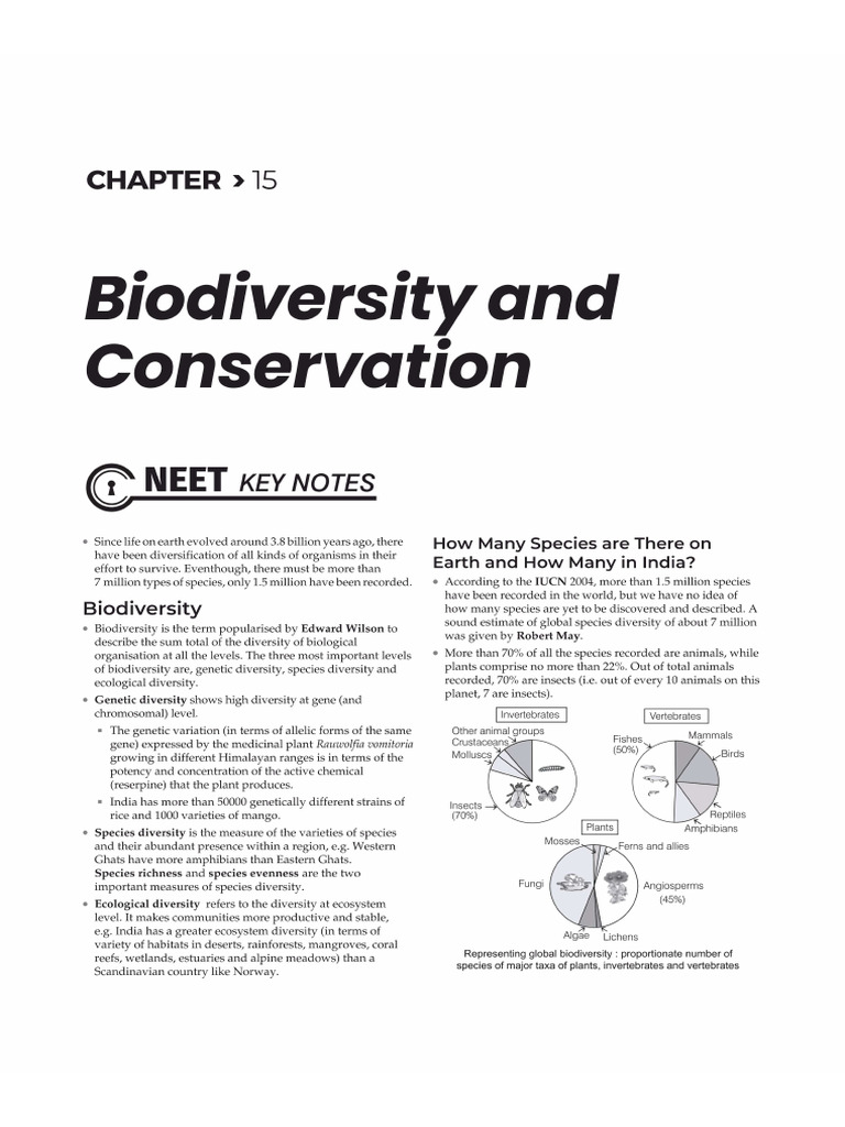 Biodiversity And Conservation Pdf