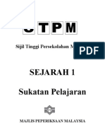 Sukatan Pelajaran Sejarah STPM