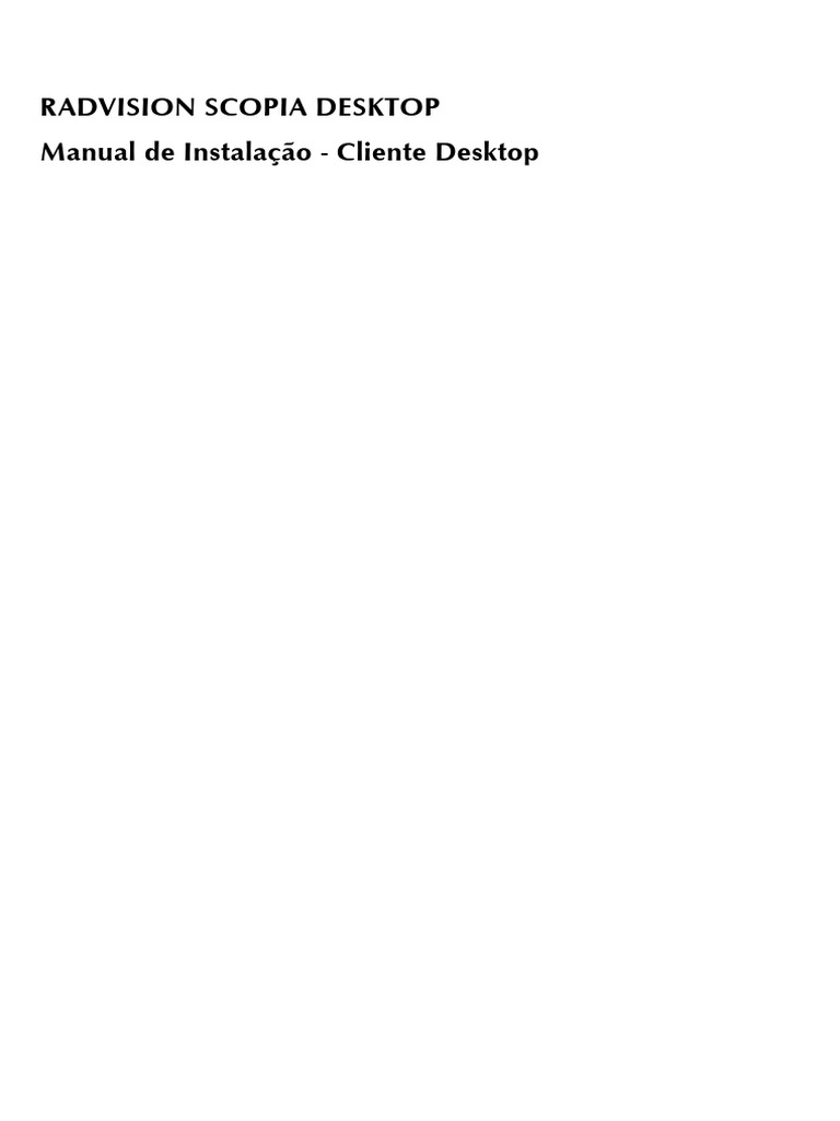 Instalação do Scopia Desktop BNDES | PDF | Ambiente de desktop | Janela ...