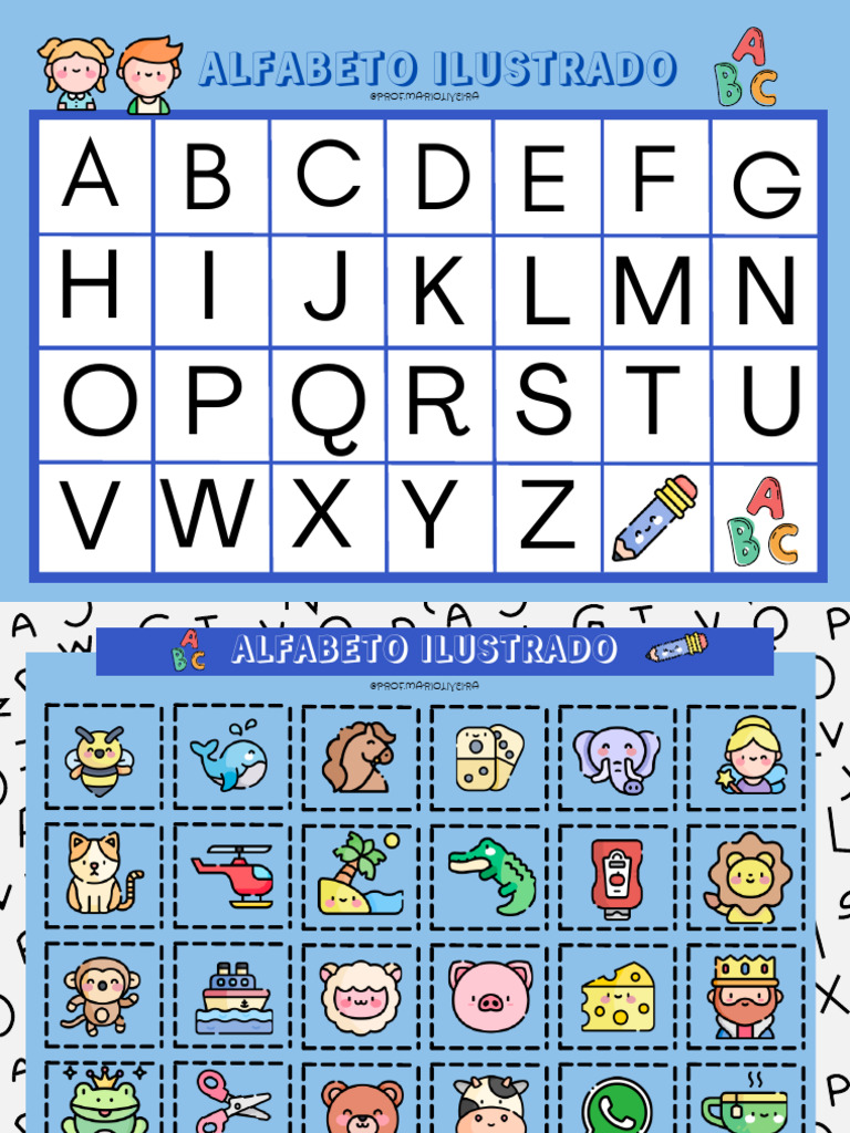 Alfabeto Ilustrado para Impressão | PDF