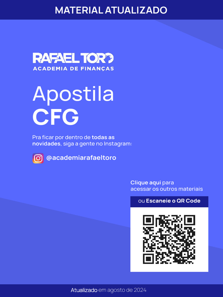 Apostila CFG: Guia Completo de Certificações Financeiras | PDF | Juros |  Algarismos significativos