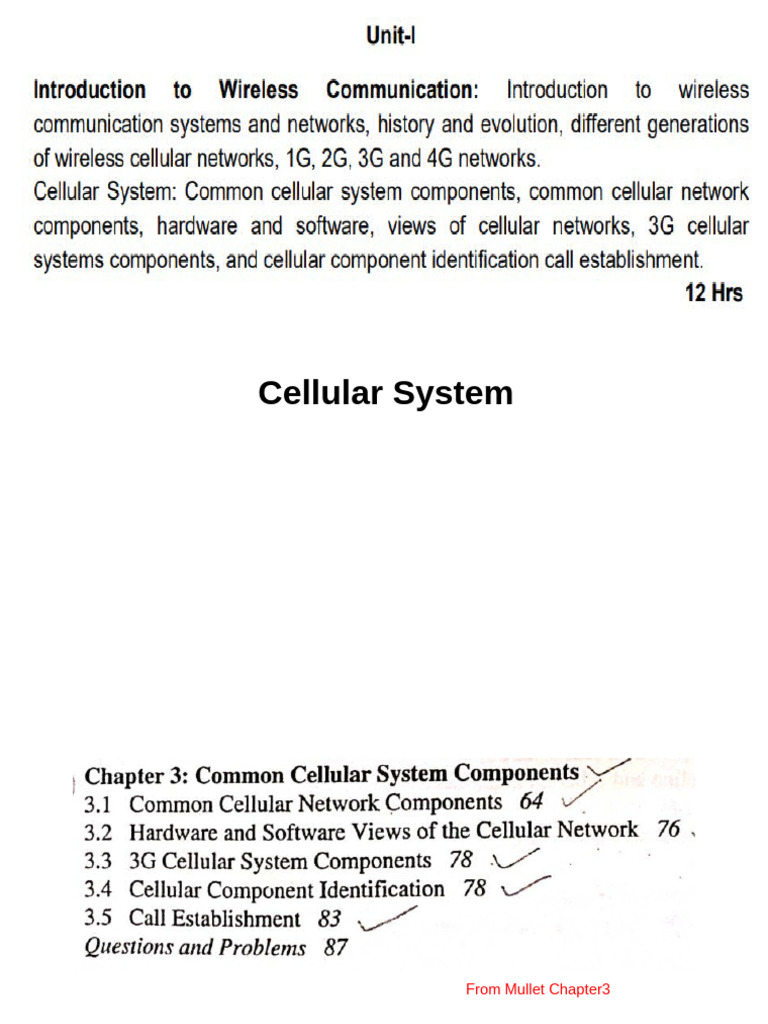 2.unit1 Cellular System | PDF | Computer Engineering | Digital Technology