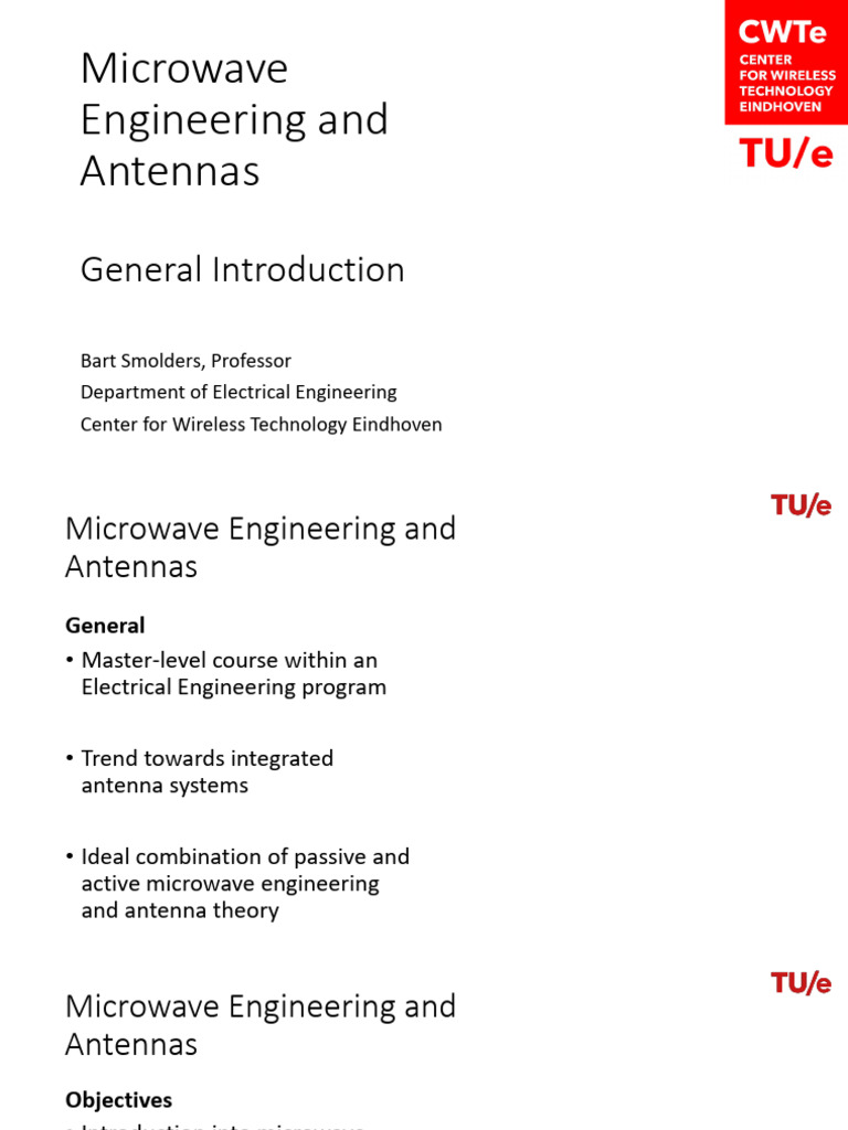 Microwave Engineering Course Overview | PDF