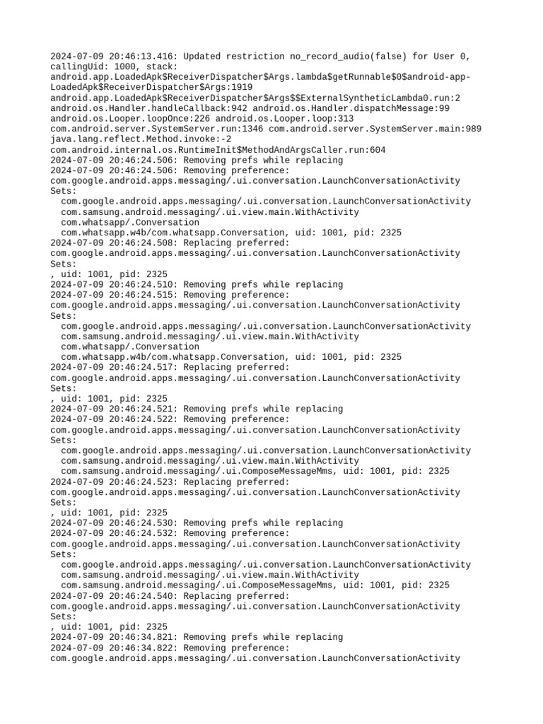 Messaging App Preference Updates | PDF | Android (Operating System ...