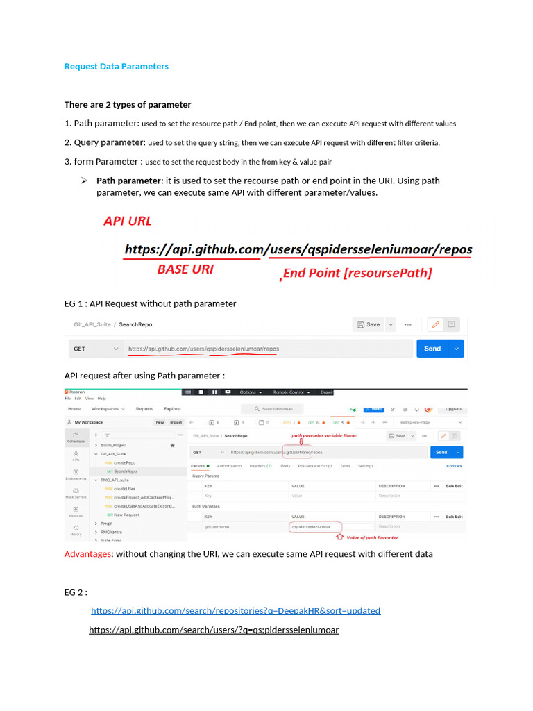 Understanding API Request Parameters | PDF
