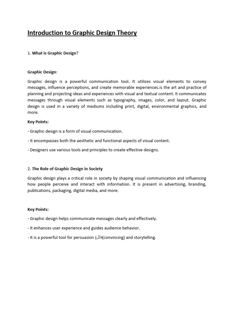 Lecture 01 introduction to graphic designing theory pdf