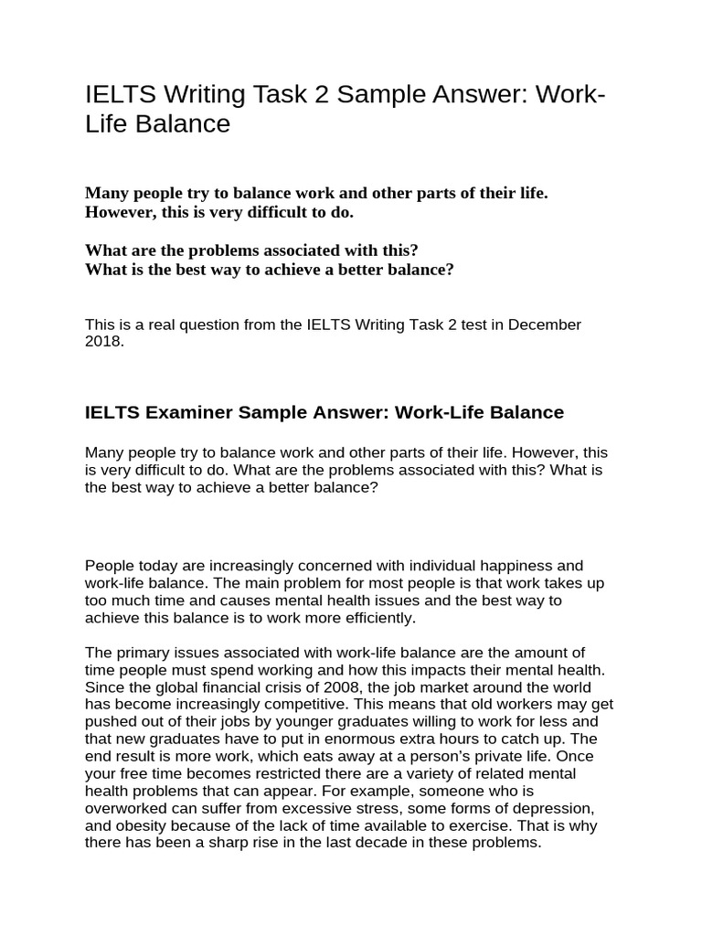 ELTS Task 2 Writing Compilation | PDF | Community | Employment
