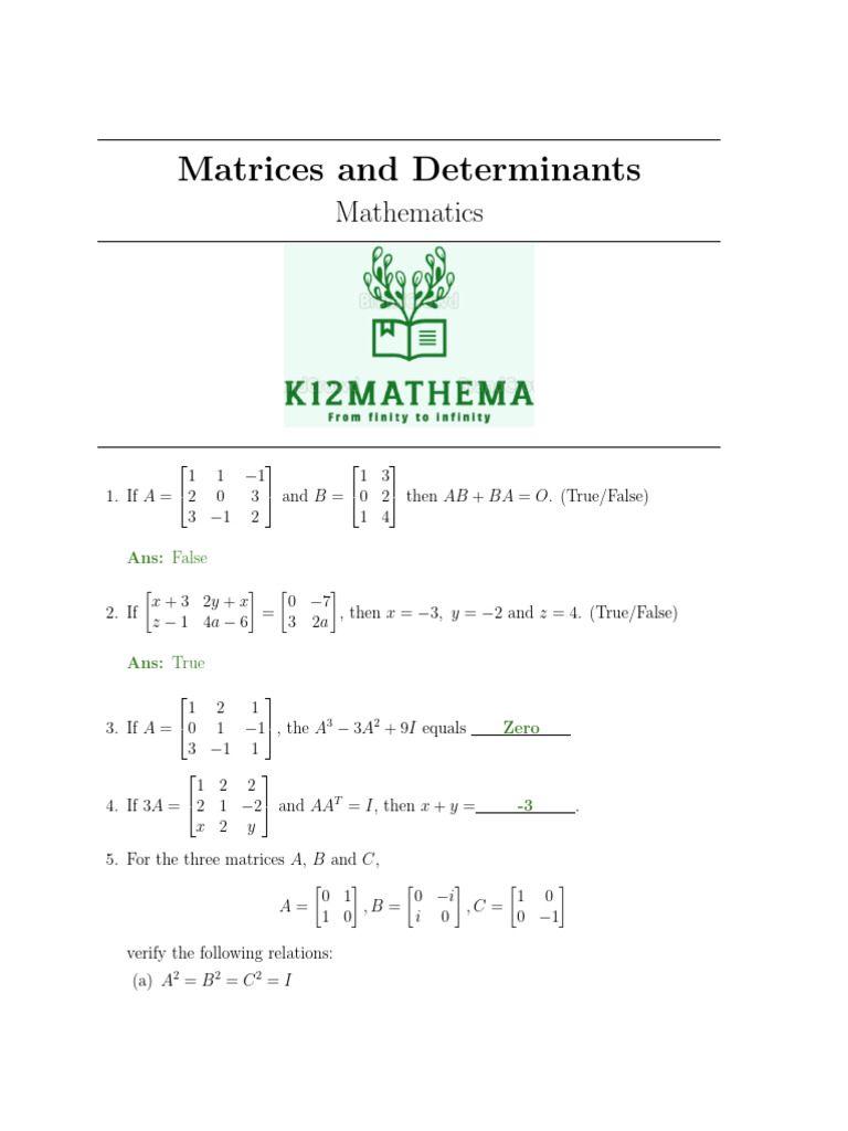 Assignment 01 With Answers | PDF