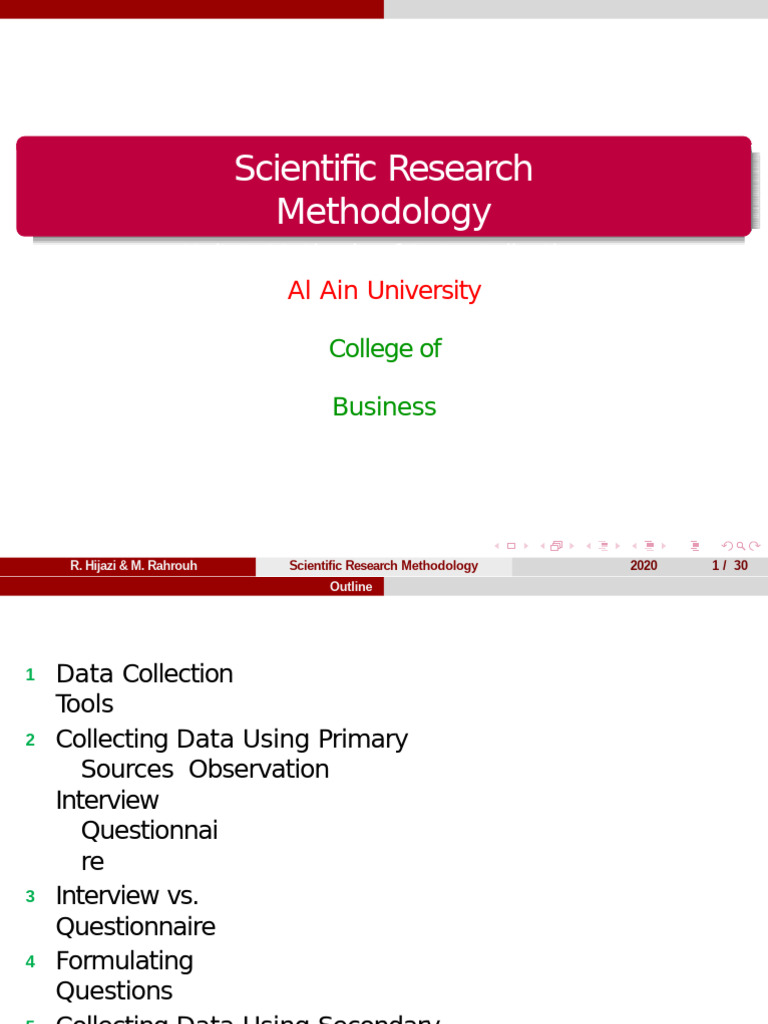 Unit 9 methods of data collection modif pdf methodology