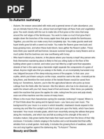 Analyzing Alan Bold's Autumn Poem | PDF | Poetry