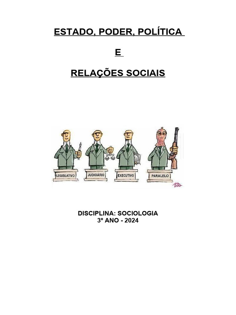 Estado, Poder e Política na Sociologia | PDF | Estado | Sociologia