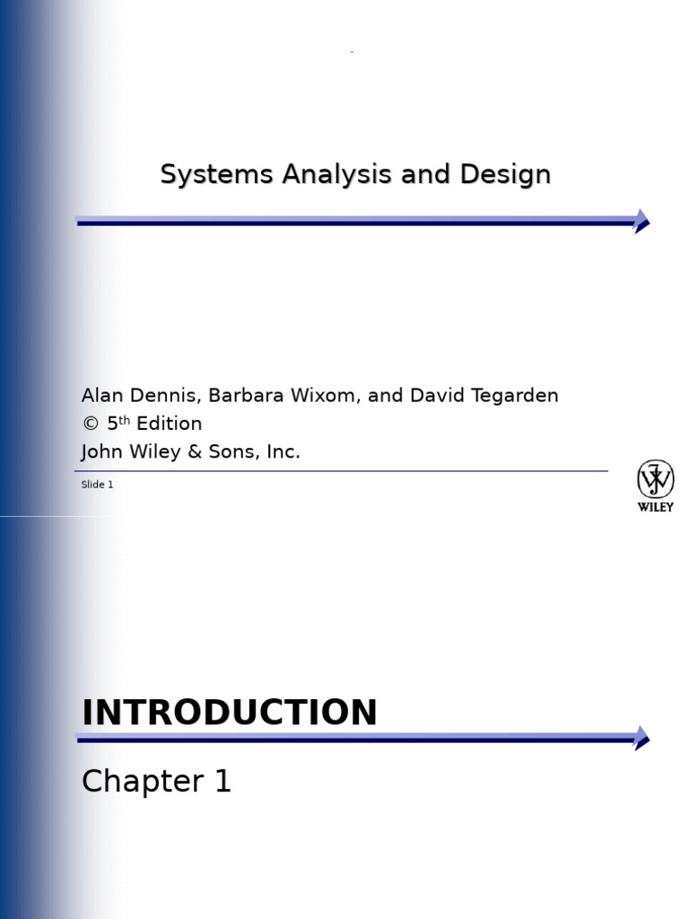 Ch01-Introduction To Syst&Design | PDF | Software Development Process ...