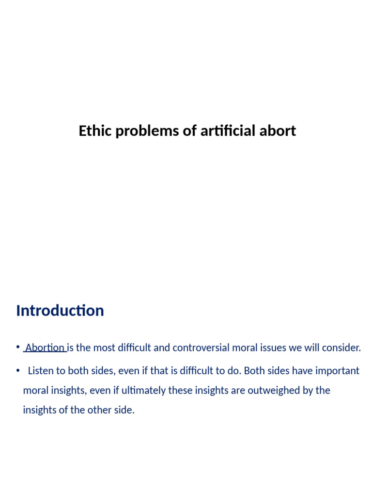 Bioethics and Abortion-10 | PDF | Abortion | Pregnancy