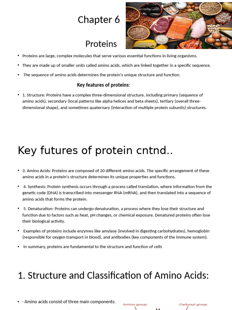 Protein Structure & Function Guide | PDF | Translation (Biology) | Operon