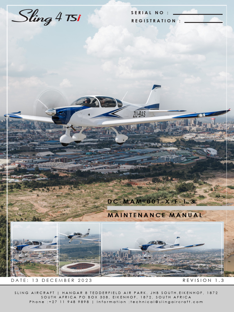 Sling 4 TSi Maintenance Manual Rev 1.3 | PDF | Flight Control Surfaces ...