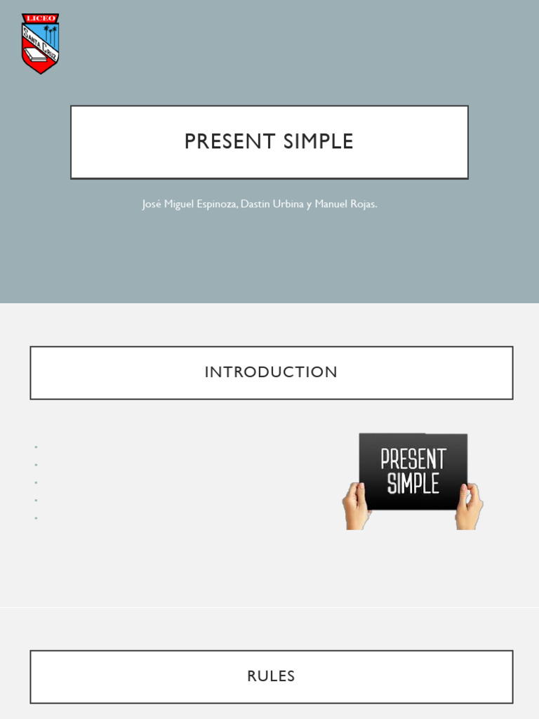 Present Simple | PDF | Language Arts & Discipline