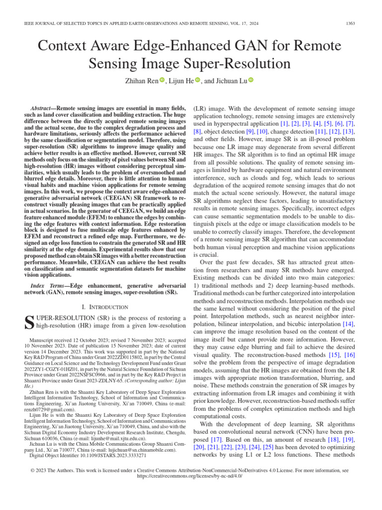 Context Aware GAN for Image Super-Resolution | PDF | Image Segmentation ...