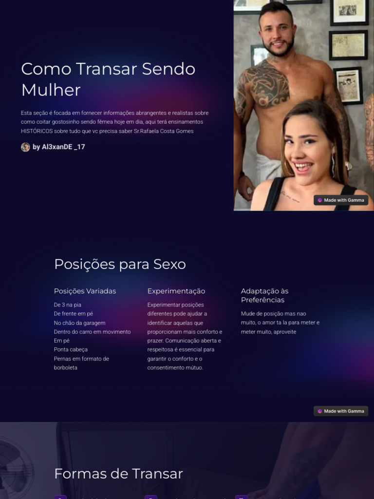 Como Transar Gostoso: Dicas e Posições | PDF | Artes Linguísticas e ...