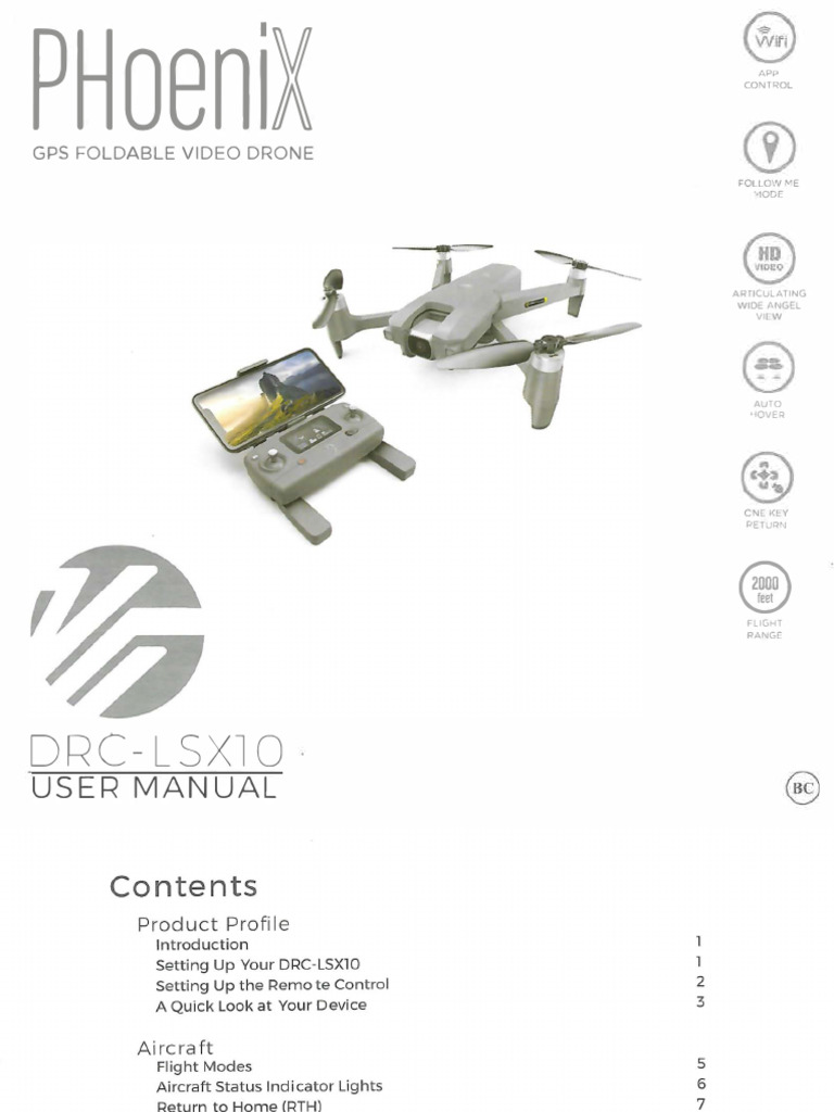 Drone User Manual for Tech Enthusiasts | PDF
