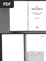 Malthus Robert - Primer Ensayo Sobre La Poblacion