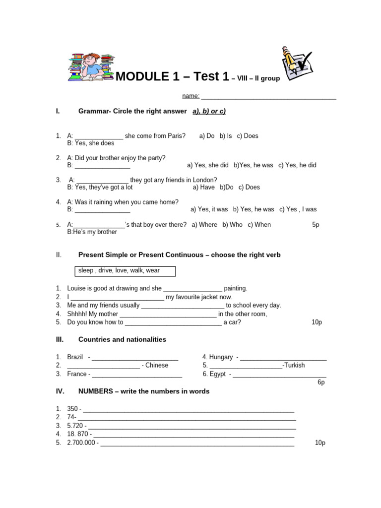 MODULE 1 VIII II GR | PDF | Linguistic Typology | Linguistic Morphology