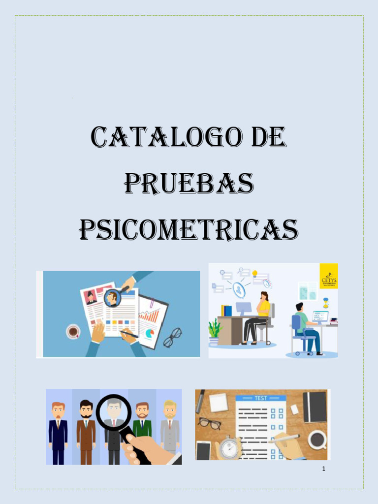Catalogo de Pruebas Psicometricas 3 | PDF | Comunicación | Conceptos ...