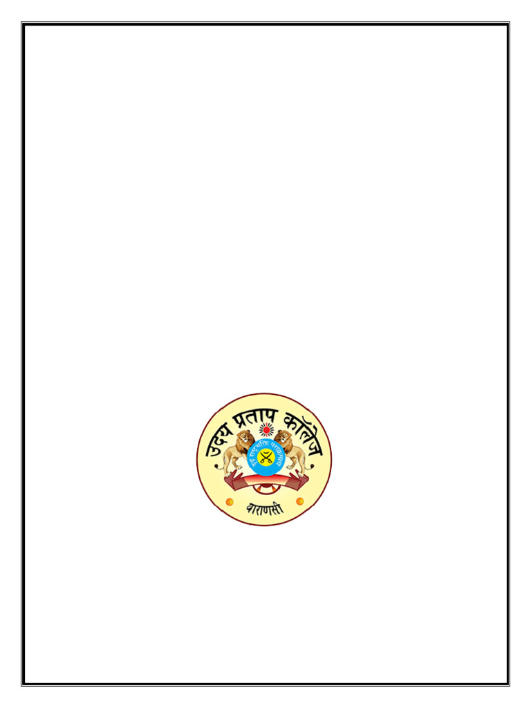 Project Cover Page 1 | PDF