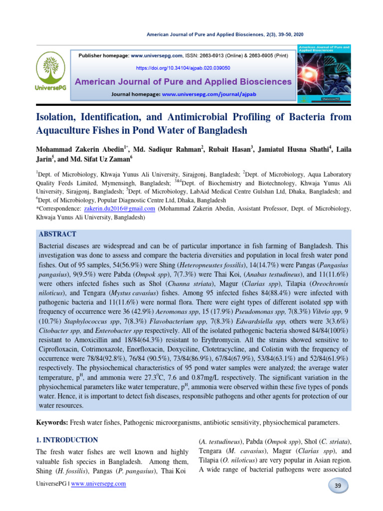 Isolation Identification and Antimicrobi | PDF | Bacteria | Pathogen