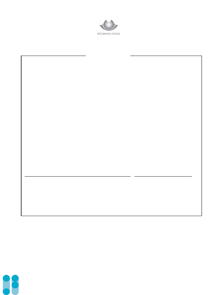Declaração: Mod. GF 40/2009 - DGSS | PDF