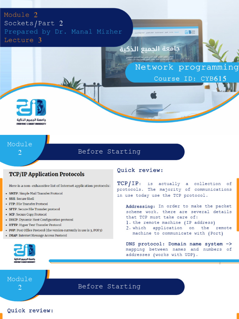 Lecture3 P2 Computer Networks Protocols (UDP TCP IP) | PDF | Port ...