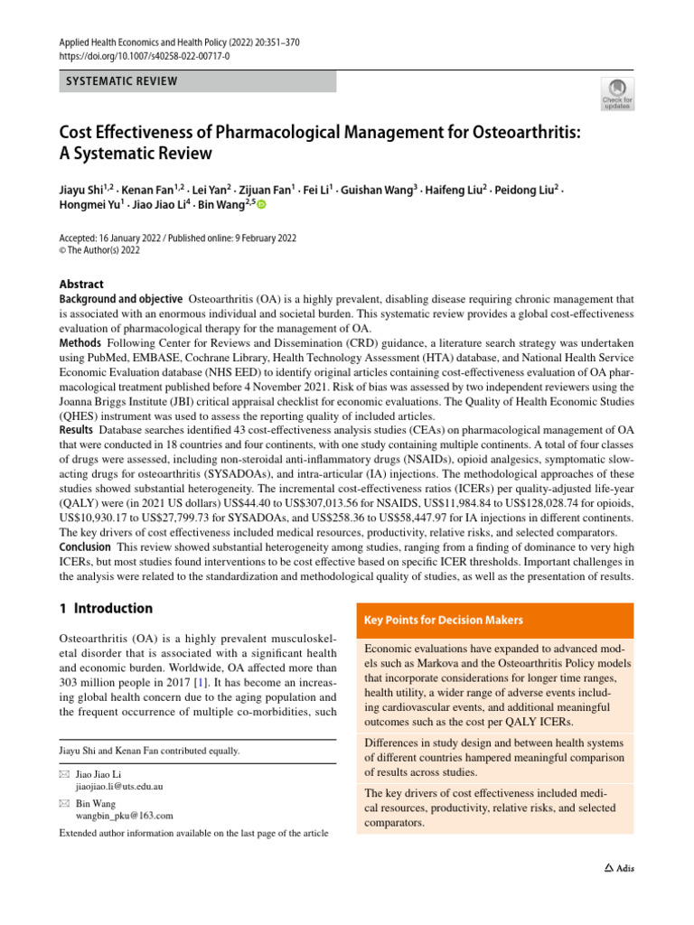 NSAIDs 1 | PDF | Systematic Review | Clinical Medicine