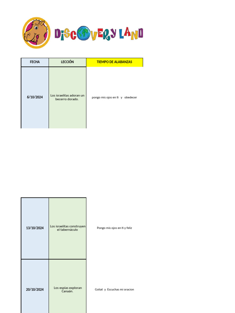 Programa DL - Octubre 2024 | PDF