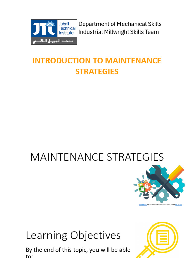 7 - Maintenance Startegies | PDF | Reliability Engineering ...