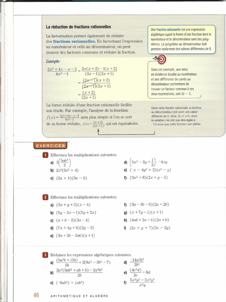 Exercices - Point de Vue - Module 3 - p.46 À p.49 (Factorisation) | PDF