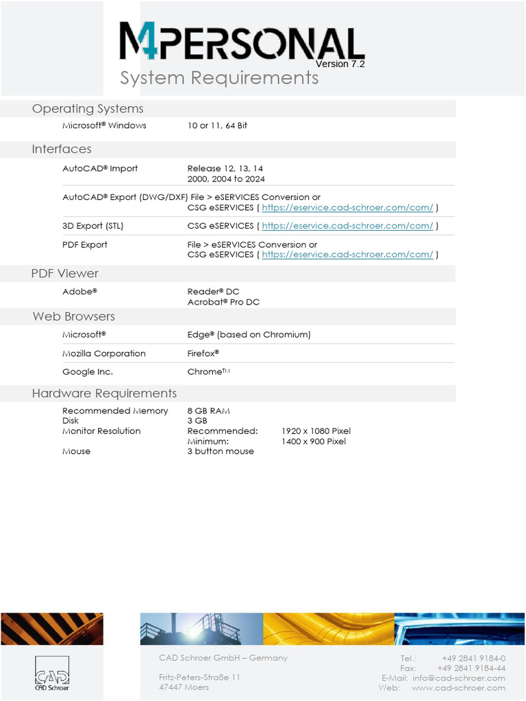 M4 PERSONAL System Supported Configurations - en | PDF