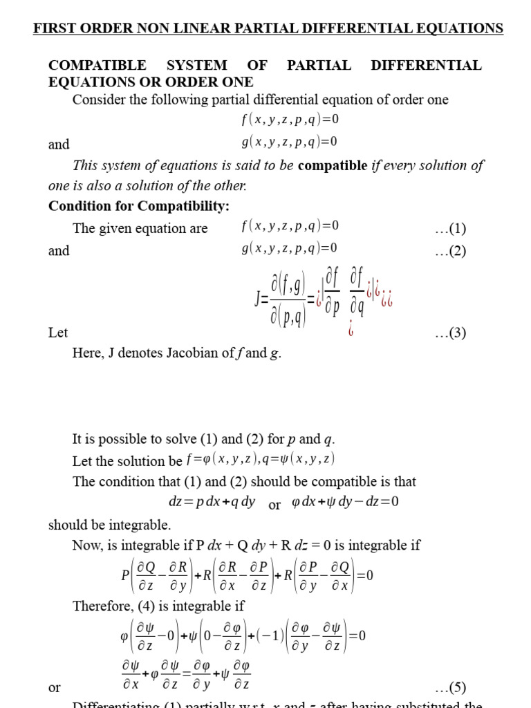 Solving PDEs via Charpit's Method | PDF | Variable (Mathematics ...