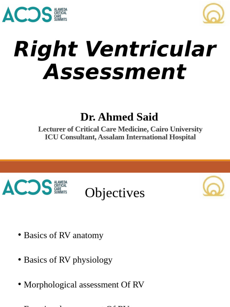 Right Ventricular Assessment Guide | PDF | Heart | Diastole