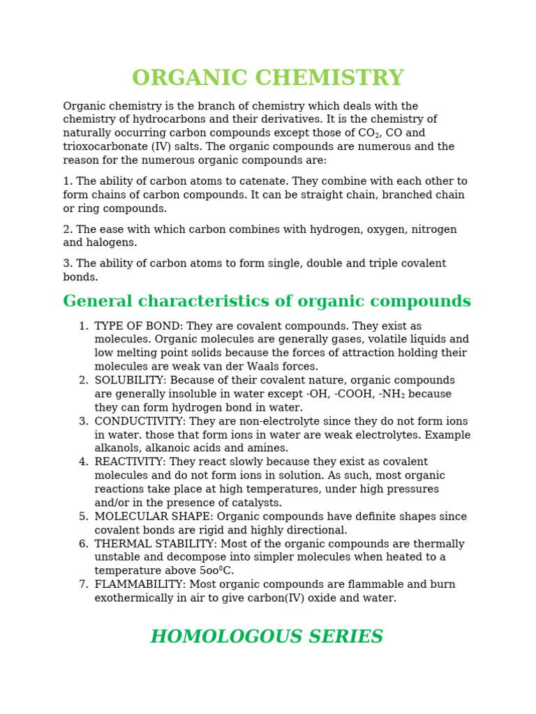 Understanding Organic Chemistry Basics | PDF | Isomer | Hydrocarbons